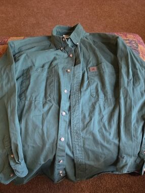 Classic Green Work Shirt - Wranglers 2xl